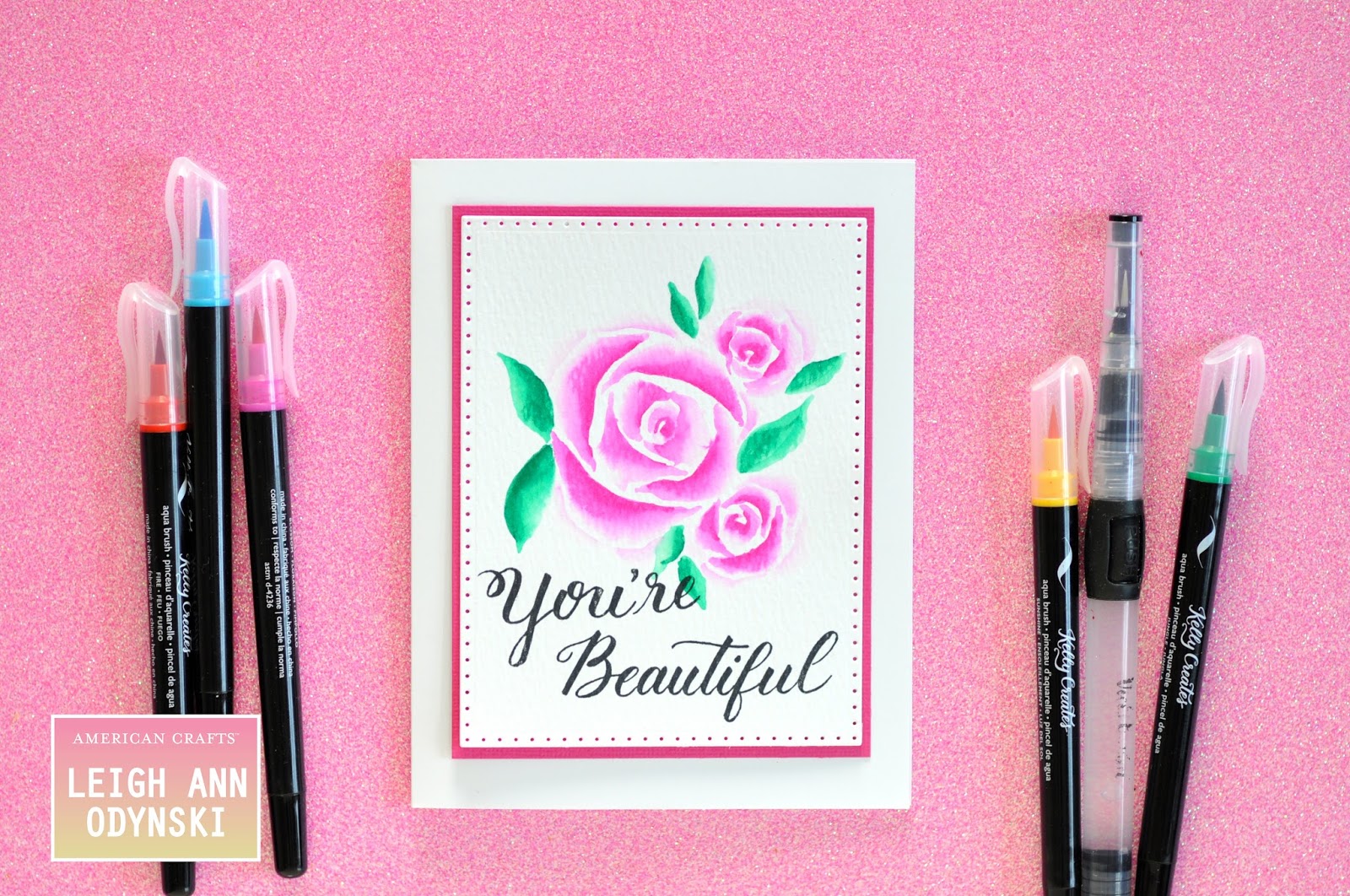 ARTFUL LEIGH Helping You Create Easy Watercolor Florals A Video Tutorial With American Crafts