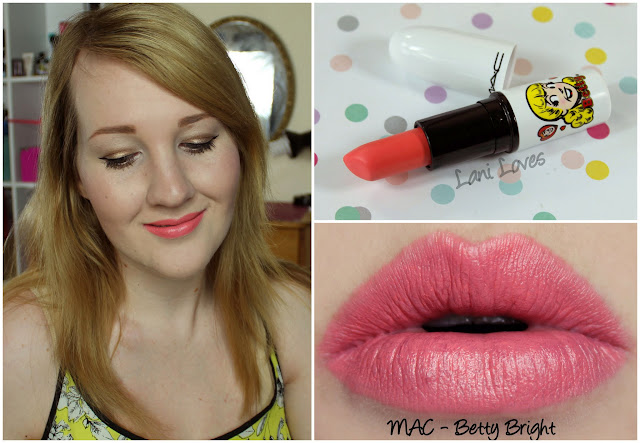 MAC Betty Bright Lipstick swatch