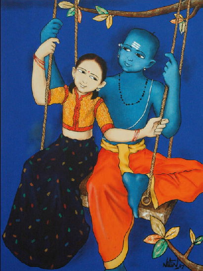 Paintings By Indian Artist Nitin Ghangrekar