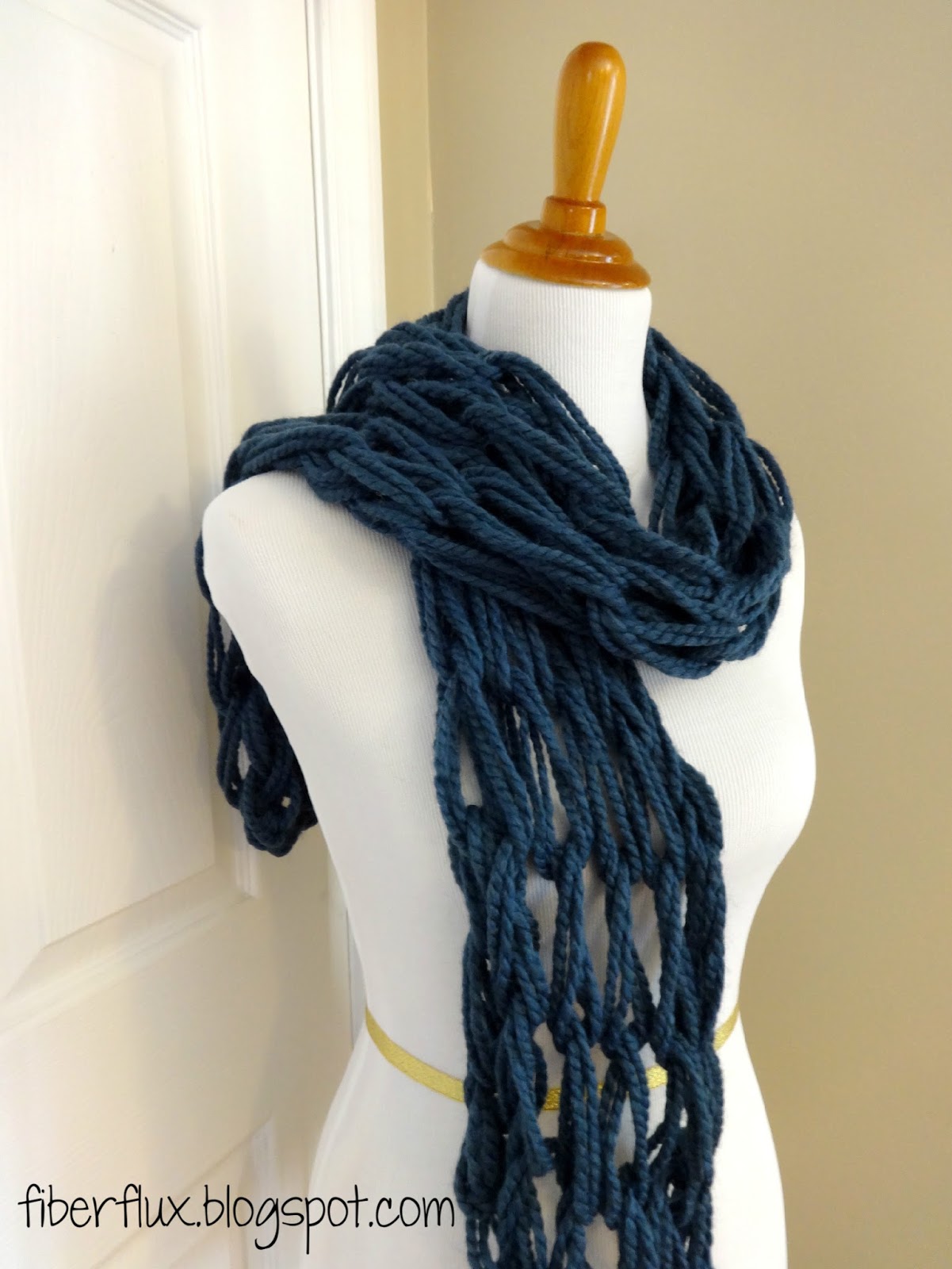 Fiber Flux: Free Knitting Pattern...Arm Knit Tassel Scarf!