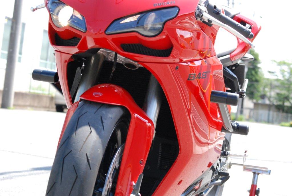 DUCATI 848 ワンオフ エンジンガード スタントケージのご紹介