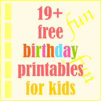 free birthday printables