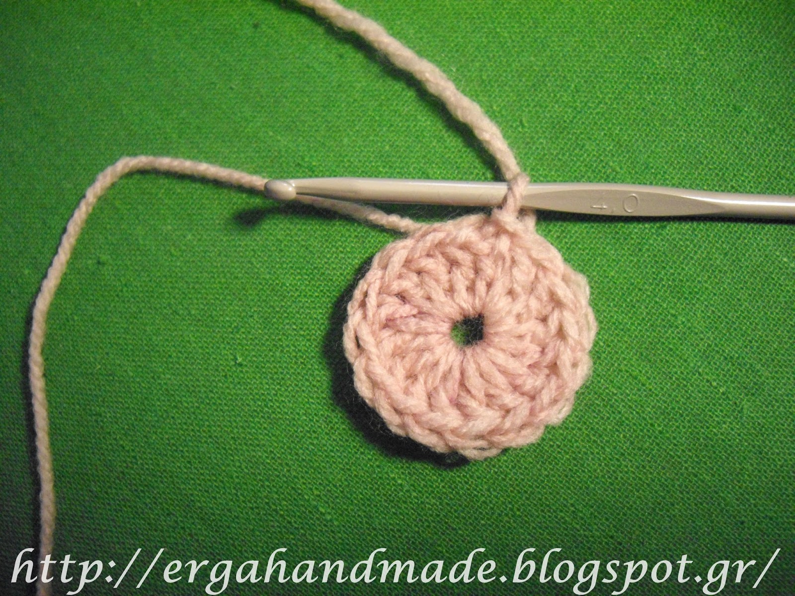 ergahandmade: Crochet Flower + Diagrams + Free Pattern + Videos