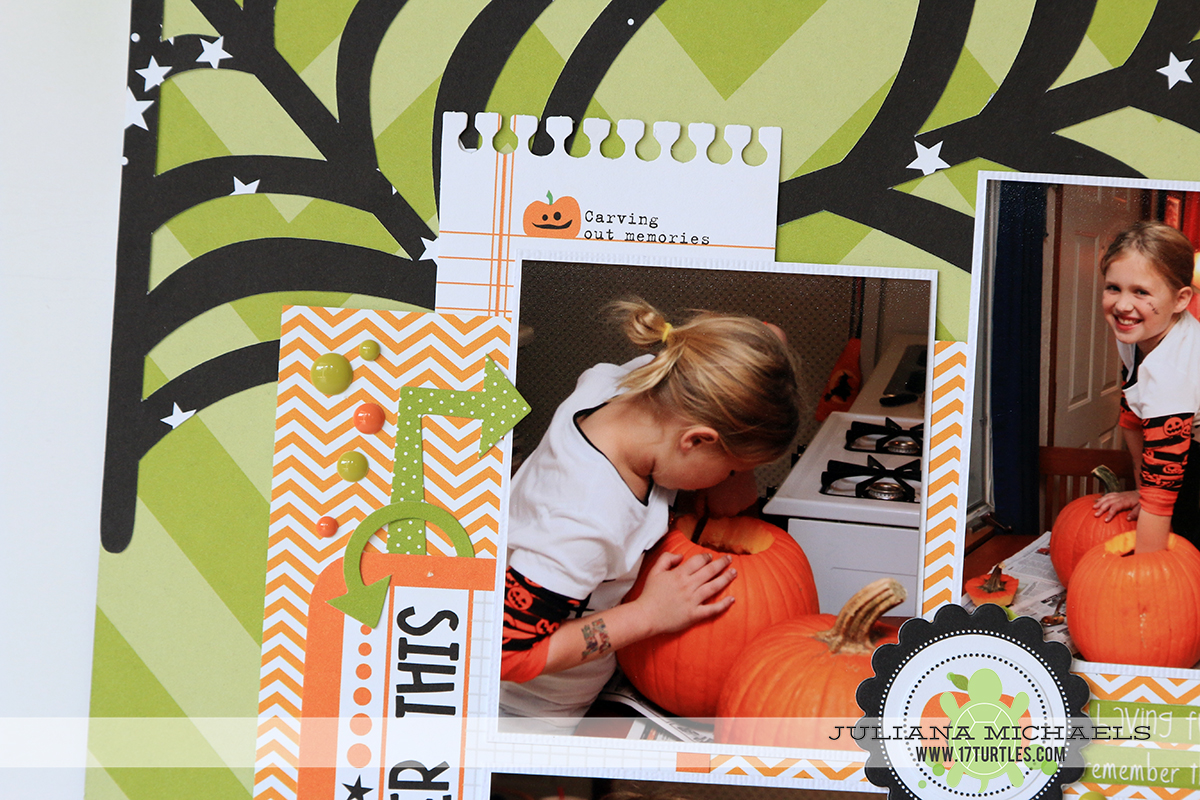 Remember This Halloween Scrapbook Page by Juliana Michaels Making the Most of your Digital Die Cuts Silhouette Cameo Quick Tip