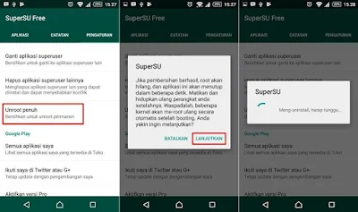 unroot android via supersu