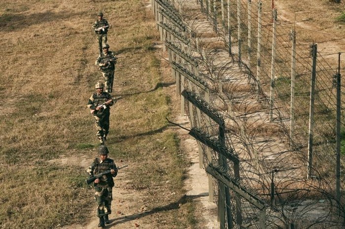 India and Pakistan Country Barbed Wired Border