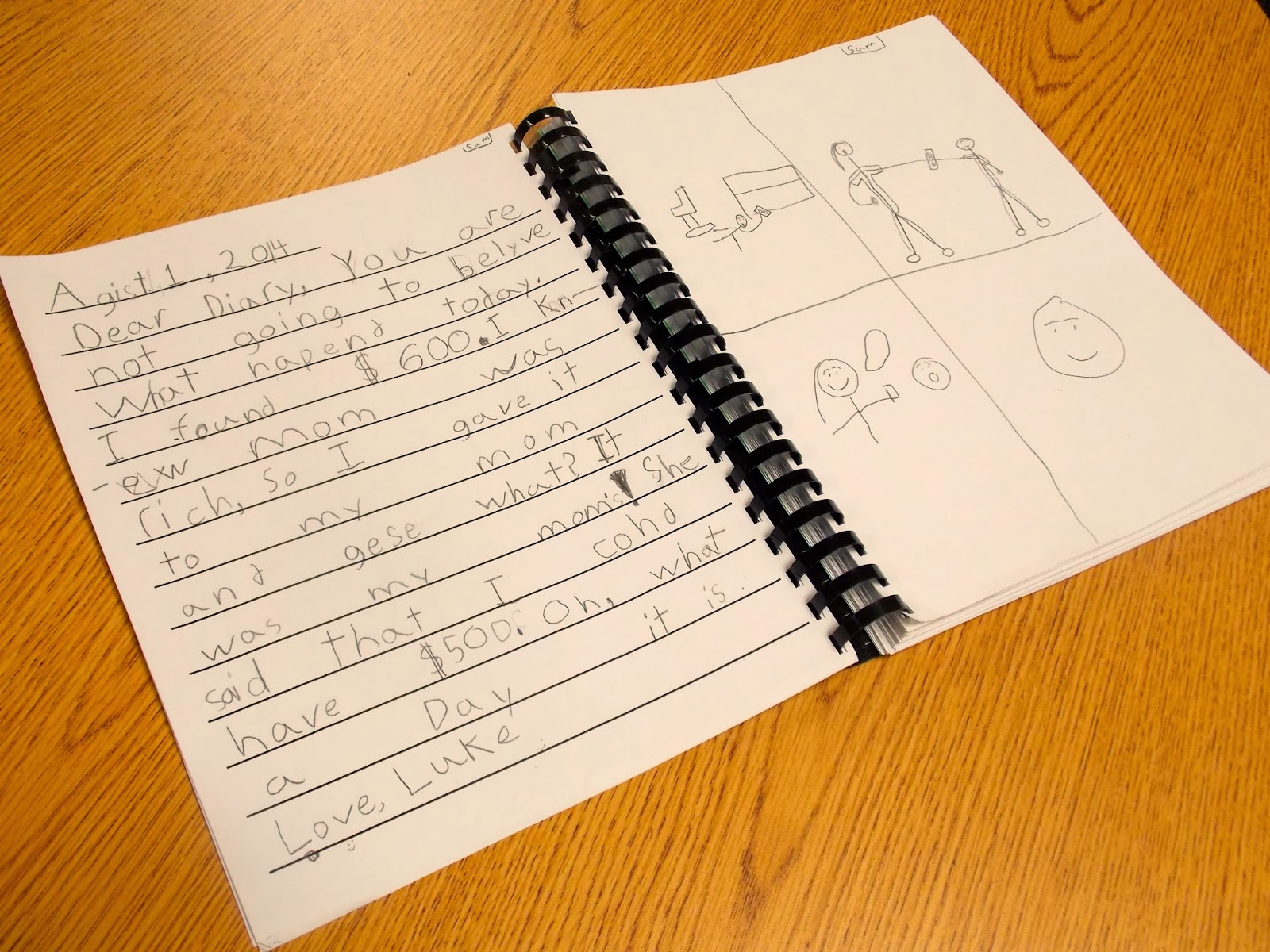 Who's Who and Who's New: Diary of a Second Grader - a class writing project