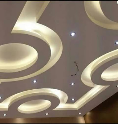 gypsum board ceiling designs suspended ceiling systems with LED indirect lighting ideas 2019