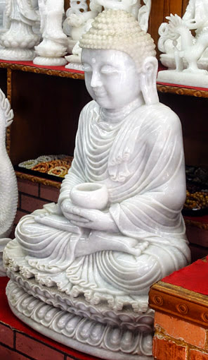 Genuine gem quality white jade Buddha Genuine gem quality white jade Buddha
