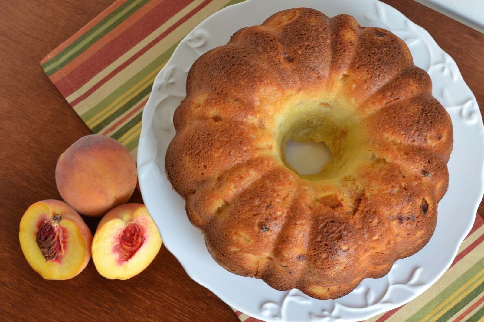 bonbons & biscotti Peaches and Cream Pound Cake