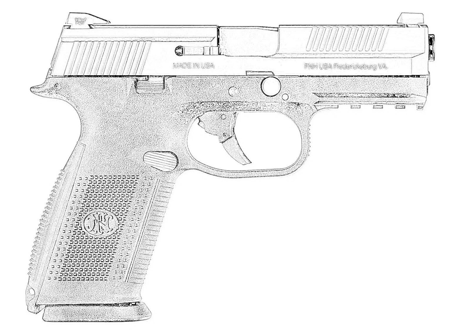 Beretta Pistol Coloring Page Coloring Pages Pistols Free Downloadable  Beretta Pistol Coloring Page Coloring Pages Pistols Free Downloadable