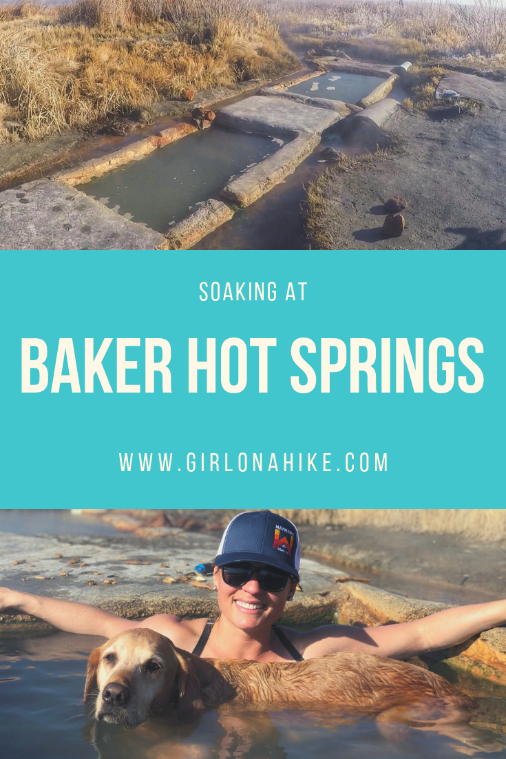 Soaking at Baker Hot Springs, Utah Girl on a Hike