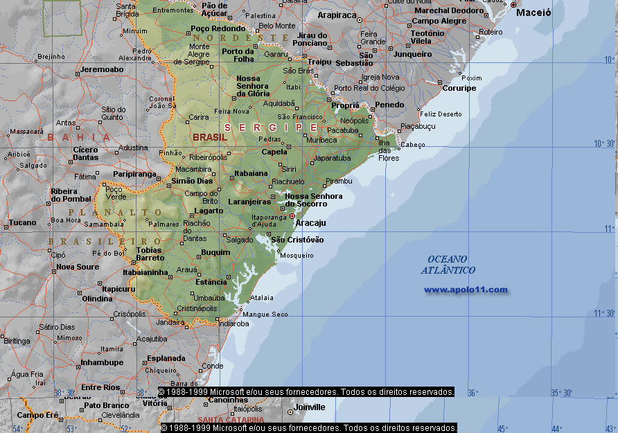Grupo "Minha Terra é SERGIPE": Mapa de Sergipe