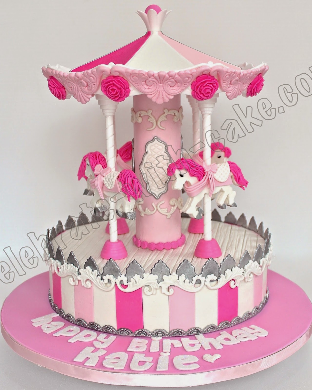 Celebrate With Cake Static Sweet Carousel Single Tier Cake - roblox staff at babies kids toys walkers on carousell