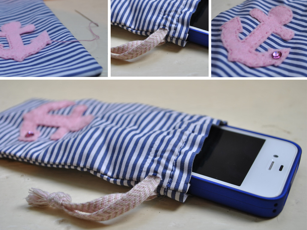 Knicker Elastic Fantastic DIY project Fabric phone case