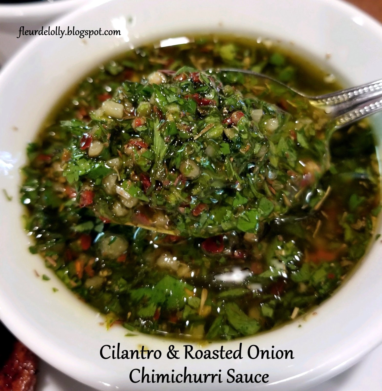 Fleur de Lolly Cilantro and Roasted Onion Chimichurri Sauce