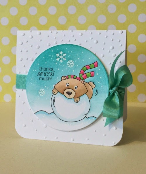 Snow Bear Card by Donna Mikasa for Newton's Nook Designs | Winter Tails Stamp Set