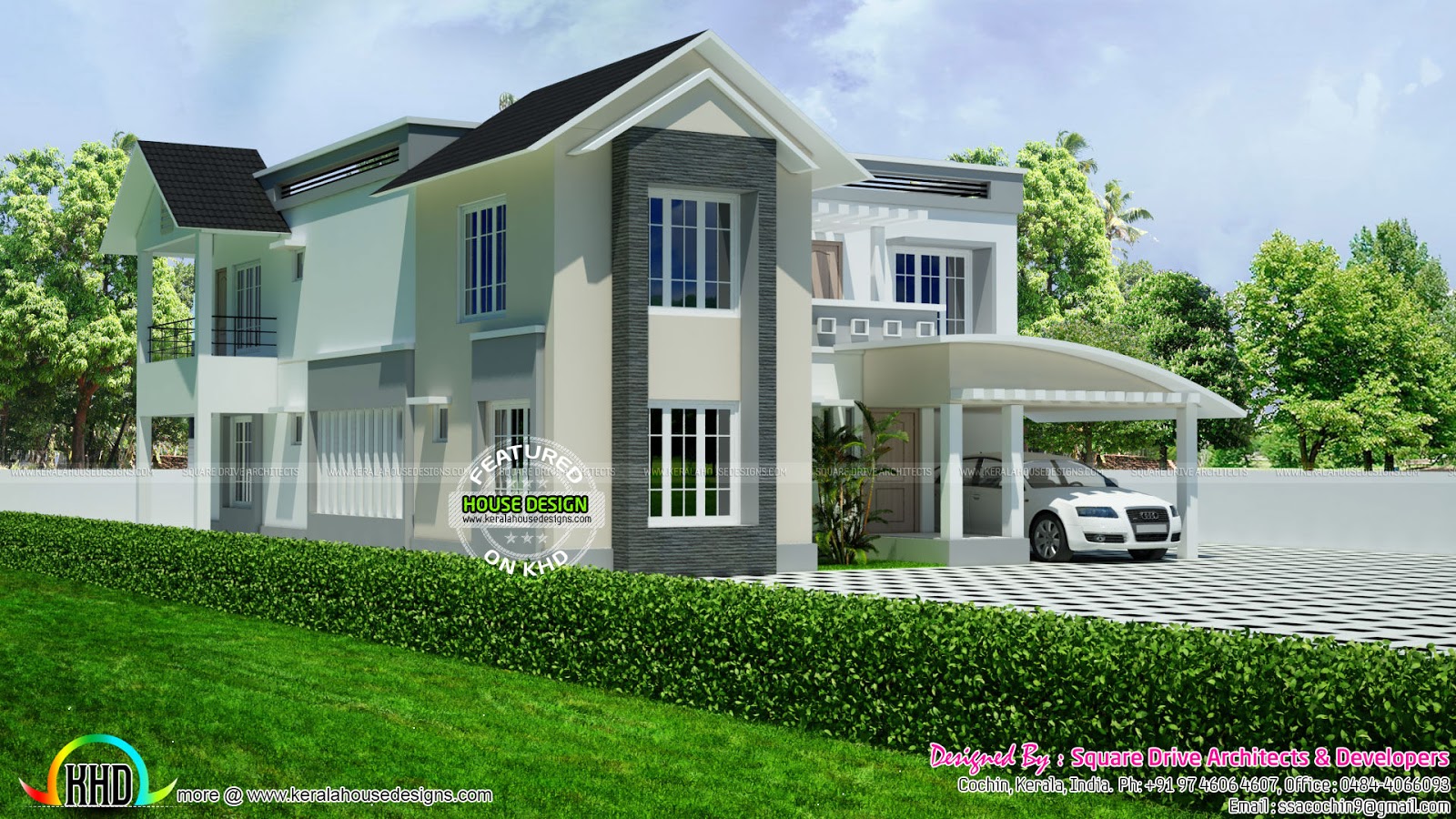 homesdesign Beautiful modern mix roof house