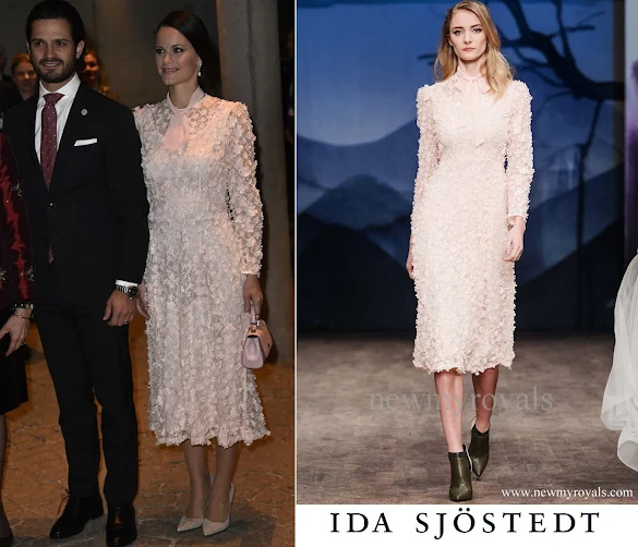 Princess Sofia wore Ida Sjöstedt Dress Fall Winter 2017