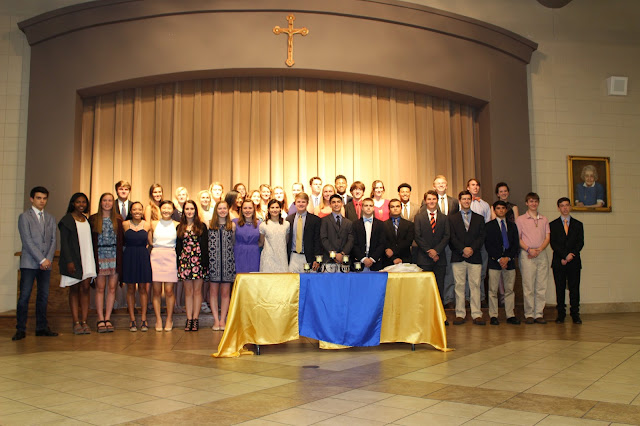 18 New Members Inducted to National Honor Society at Montgomery Catholic 1