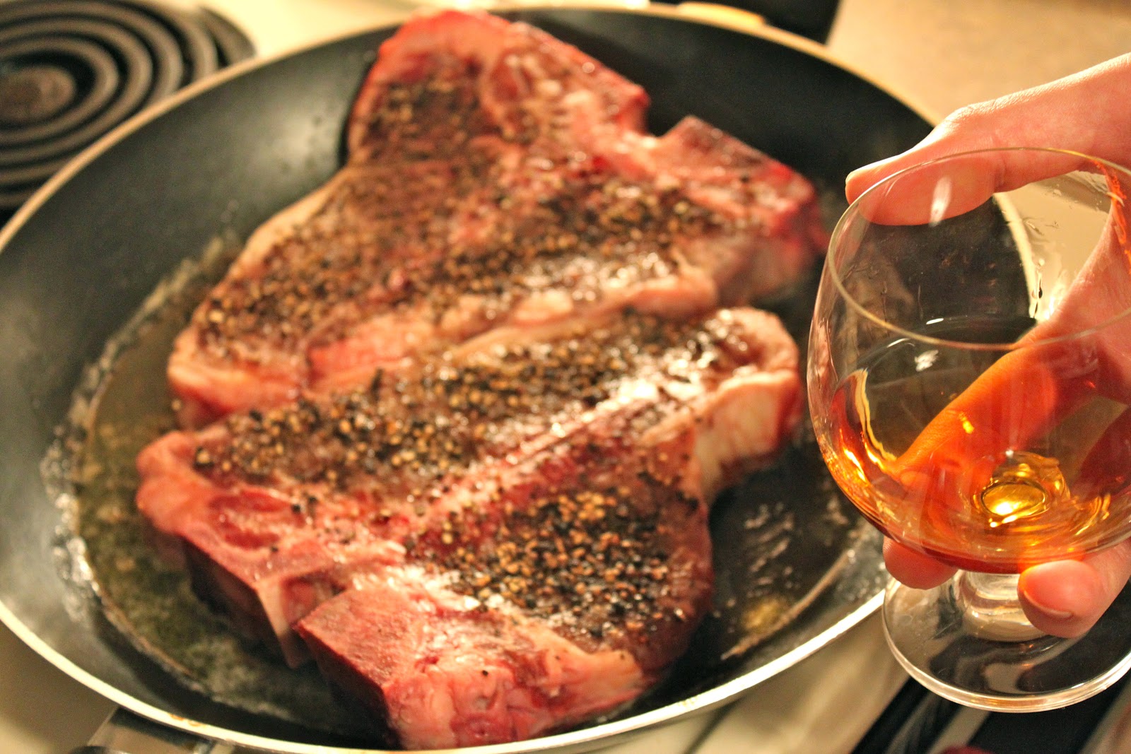 Explore Love Eat Steak au Poivre with Cognac Sauce