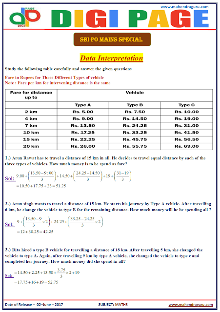 DP | DATA INTERPRETATION | 2 - JUNE - 17 | DP | DATA INTERPRETATION | 2 - JUNE - 17 |