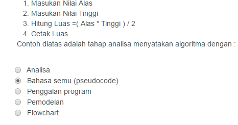 Contoh Soal Dan Jawaban Algoritma Pseudocode Dan Flowchart Guru Paud