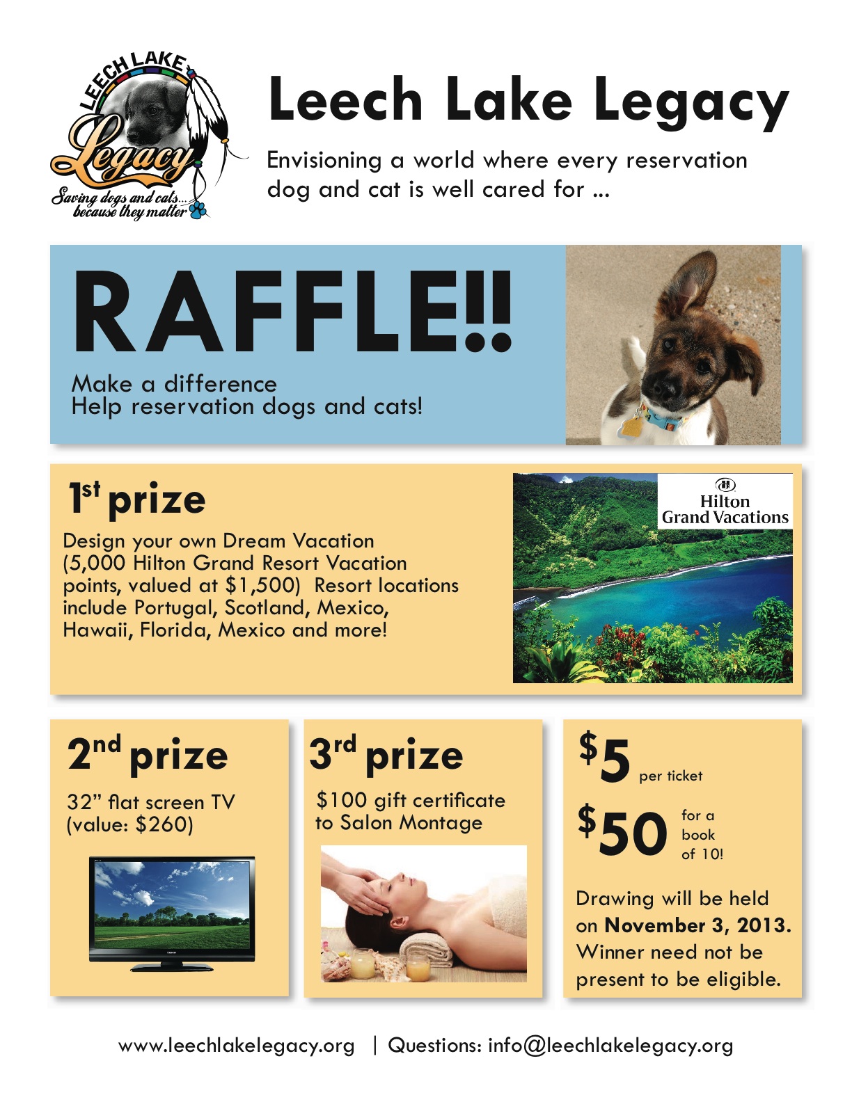Leech Lake Legacy: 2013 Leech Lake Legacy Raffle