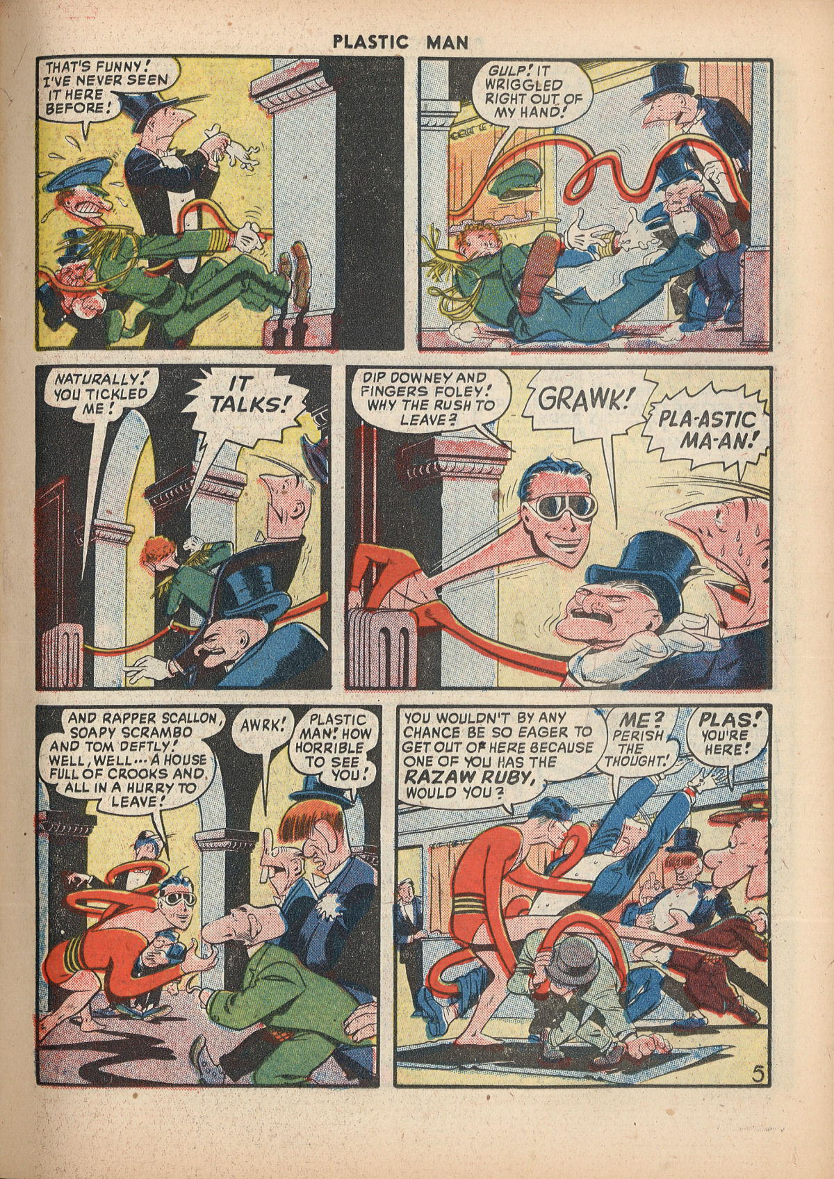 Read online Plastic Man (1943) comic -  Issue #15 - 19