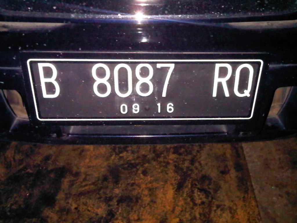 Plat Nomor Kendaraan Acrylic
