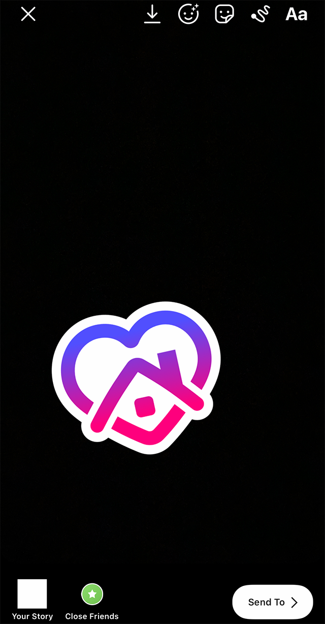 Instagram Stay Home Sticker Share Post