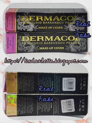 Real VS Fake Dermacol Foundation Cover