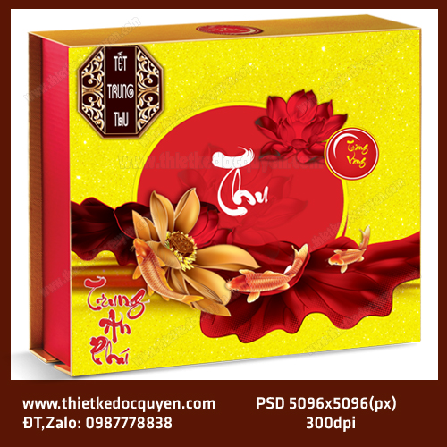 Hộp bánh trung thu file psd Hộp bánh trung thu file psd