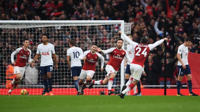Bantai Tottenham Hotspur, Arsenal Tembus Empat Besar Bantai Tottenham Hotspur, Arsenal Tembus Empat Besar