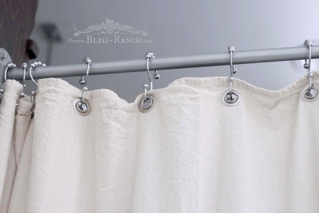 Drop Cloth Shower Curtain, Bliss-Ranch.com