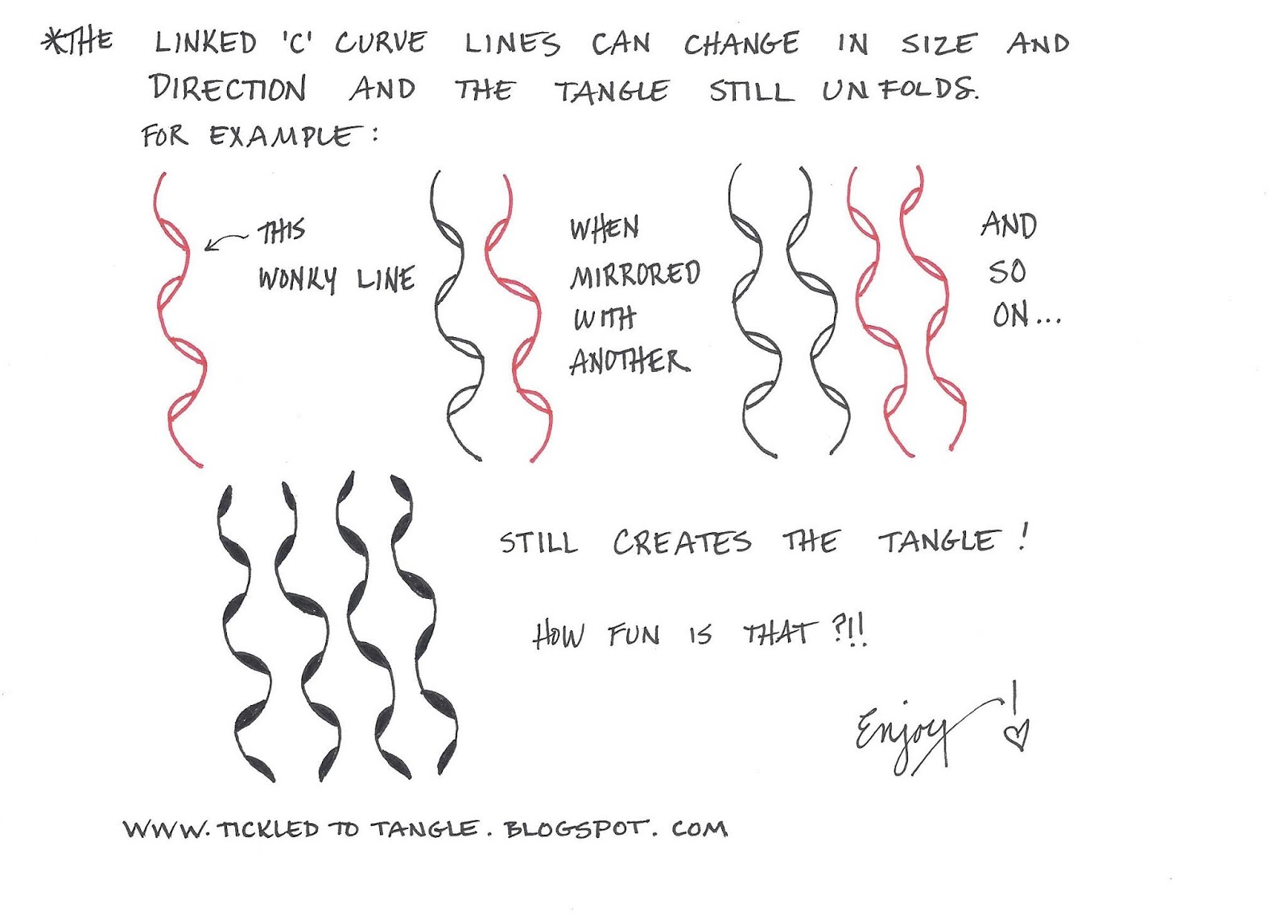 Tickled To Tangle Tips for Tangling Mi2