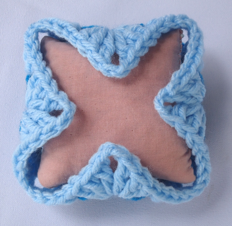 Stitch of Love Simple Pin Cushion with a Granny Square