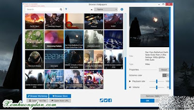 Hướng dẫn cài đặt video làm hình nền máy tính Huong dan cai dat video lam hinh nen may tinh