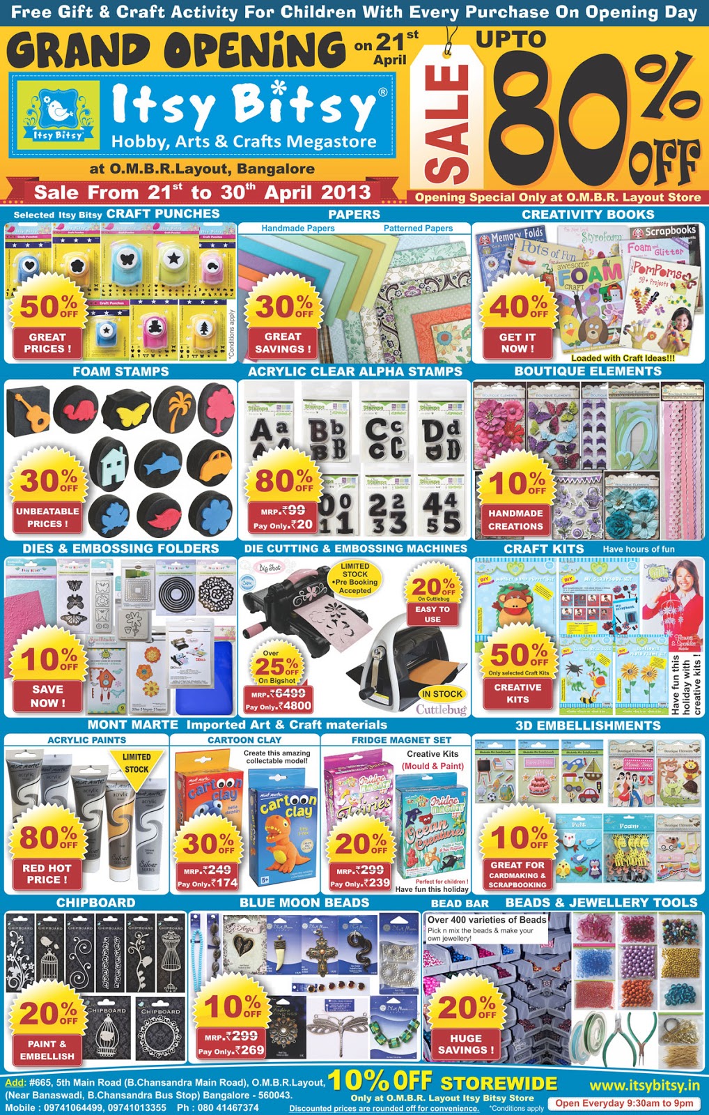 Itsy Bitsy The Blog place A Brand New Itsy Bitsy Store in Bangalore