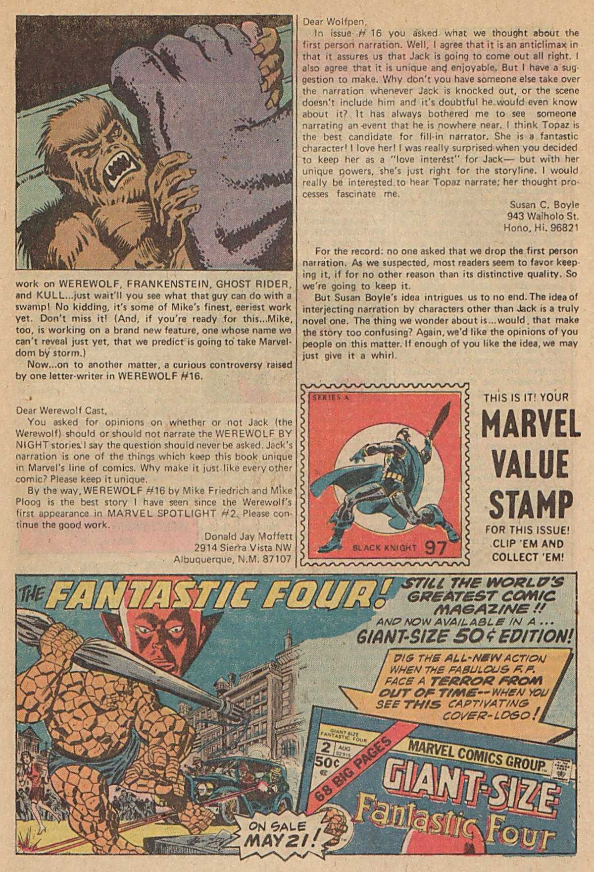 Read online Werewolf by Night (1972) comic -  Issue #20 - 14