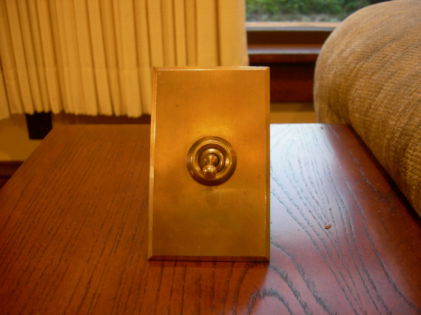 House of 42 Doors: Vintage Hubbell Brass Light Switches