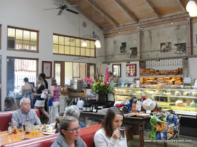 interior of Costeaux French Bakery & Cafe in Healdsburg, California