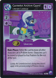 My Little Pony Canterlot Archive Guard, Literate Lookout Canterlot Nights CCG Card