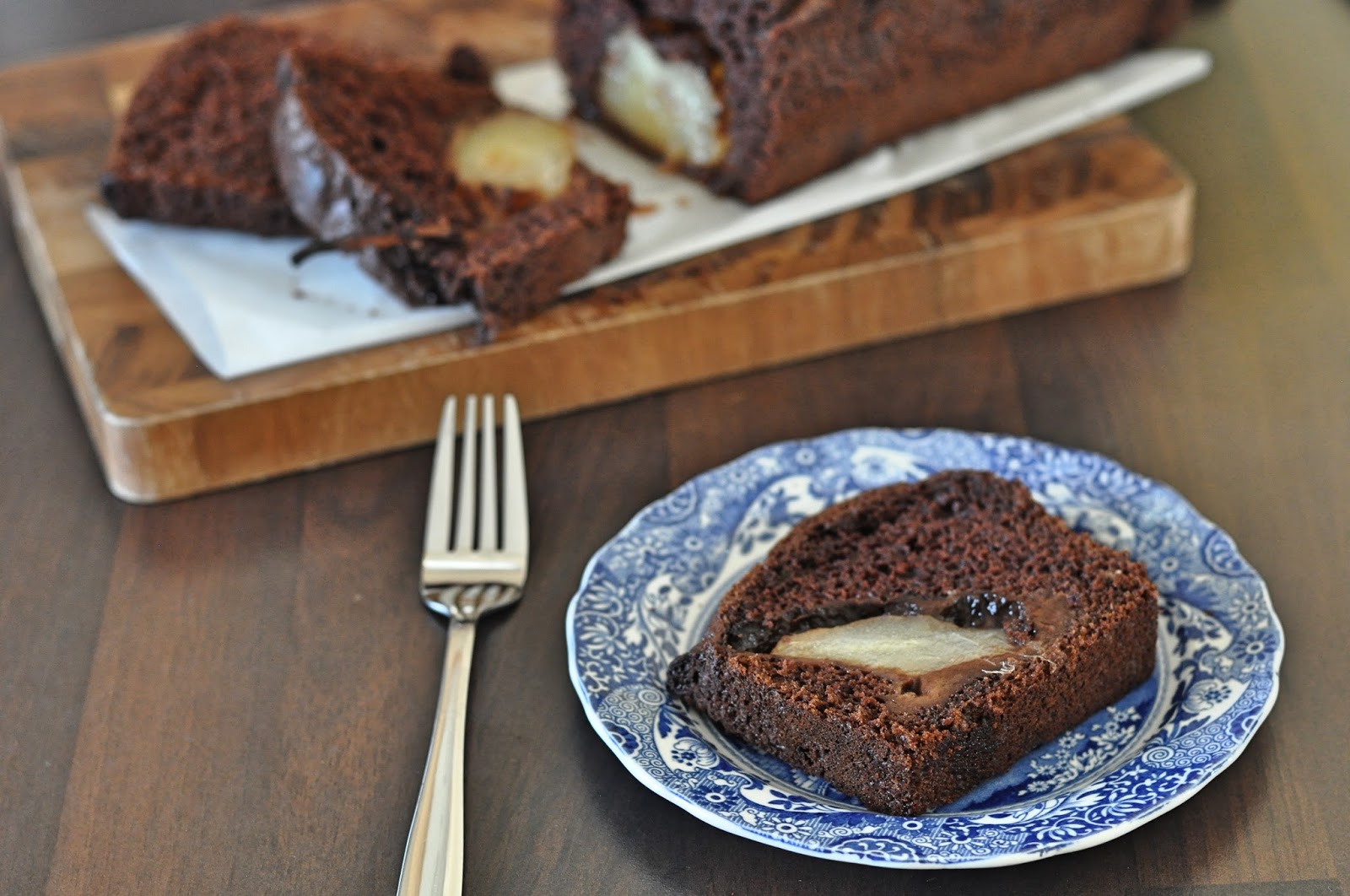 Chocolate, Cinnamon and Pear Loaf Cake Sophie Loves Food