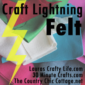 Caft Lightning Felt Graphic made by Carolina Moore of 30 Minute Crafts