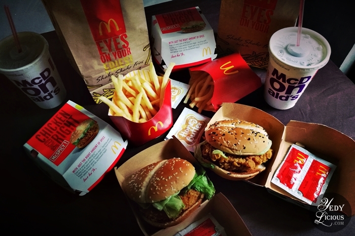 McSpicy is back at McDonald's. McDo McSpicy Blog Review, McDonald's Philippines YedyLicious Manila Food Blog