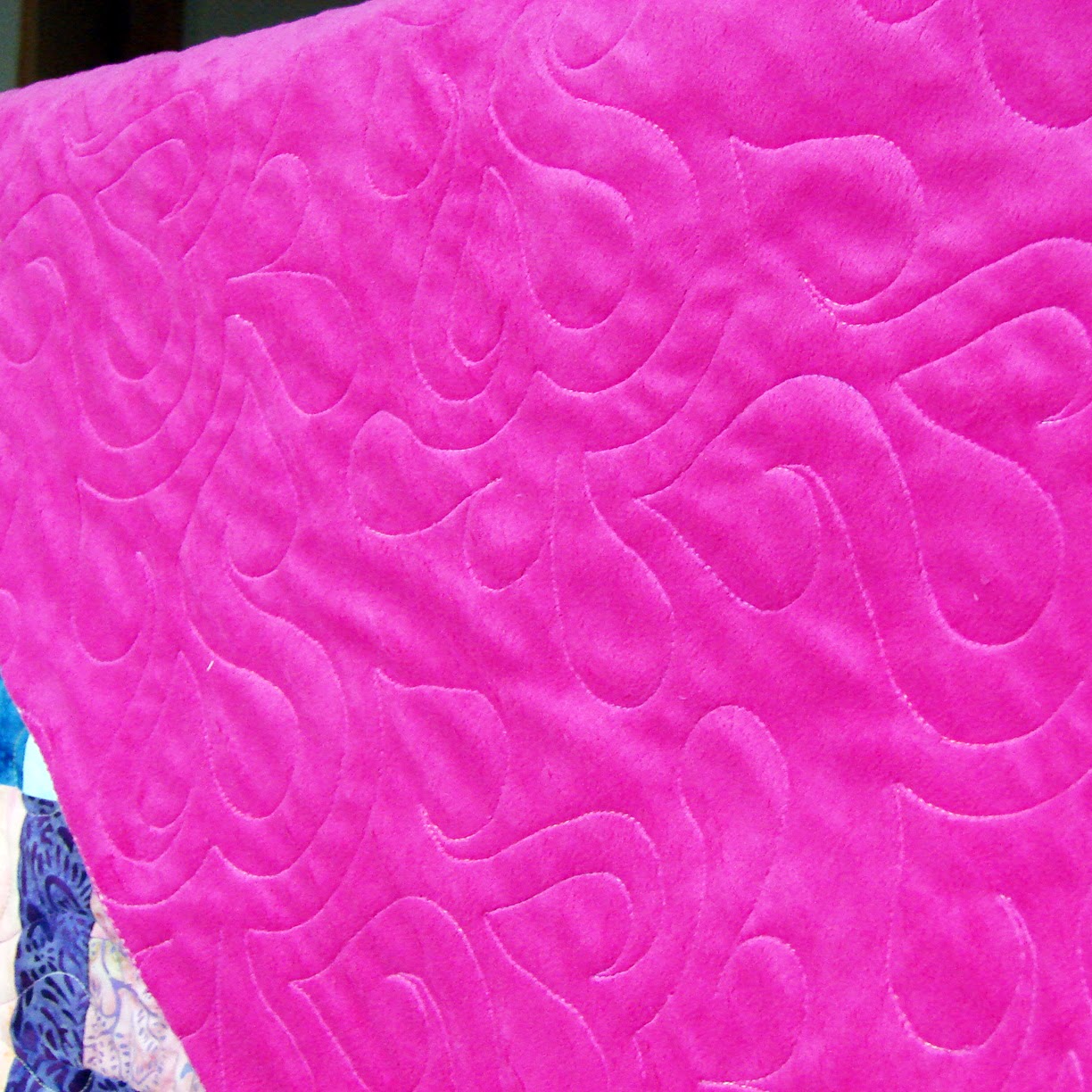 Rebecca's Quilting QUILTING WITH A MINKY BACKING