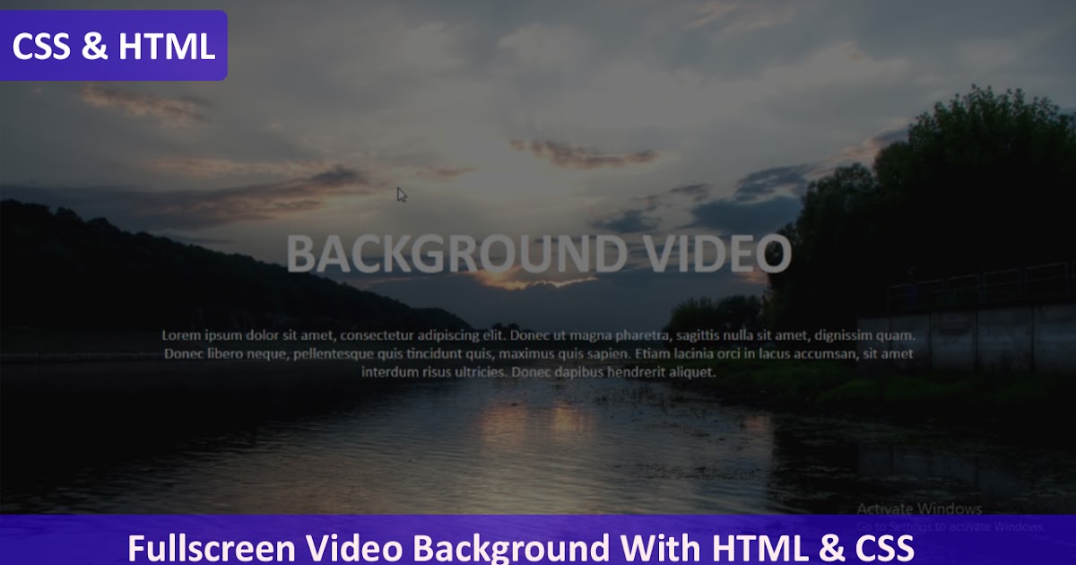 Unduh 7700 Koleksi Background Video Html Terbaik