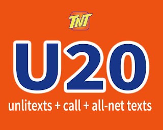 TNT U20 – 3 Days Unlitext + Calls to Smart/TNT/Sun for only 20 Pesos TNT U20 – 3 Days Unlitext + Calls to Smart/TNT/Sun for only 20 Pesos