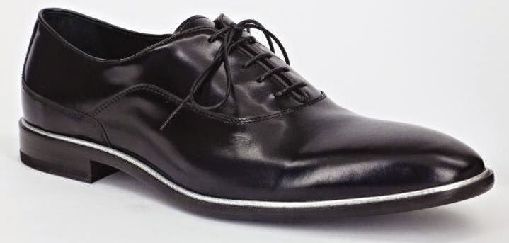 Carlo Pazolini Leather Lace-Up Shoes with Silver Piping